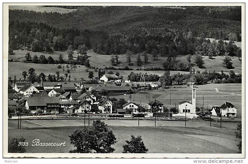 - Pays Divers - Suisse - Ref E 223 - Bassecourt - Vue Generale  - Carte Bon Etat - - Court