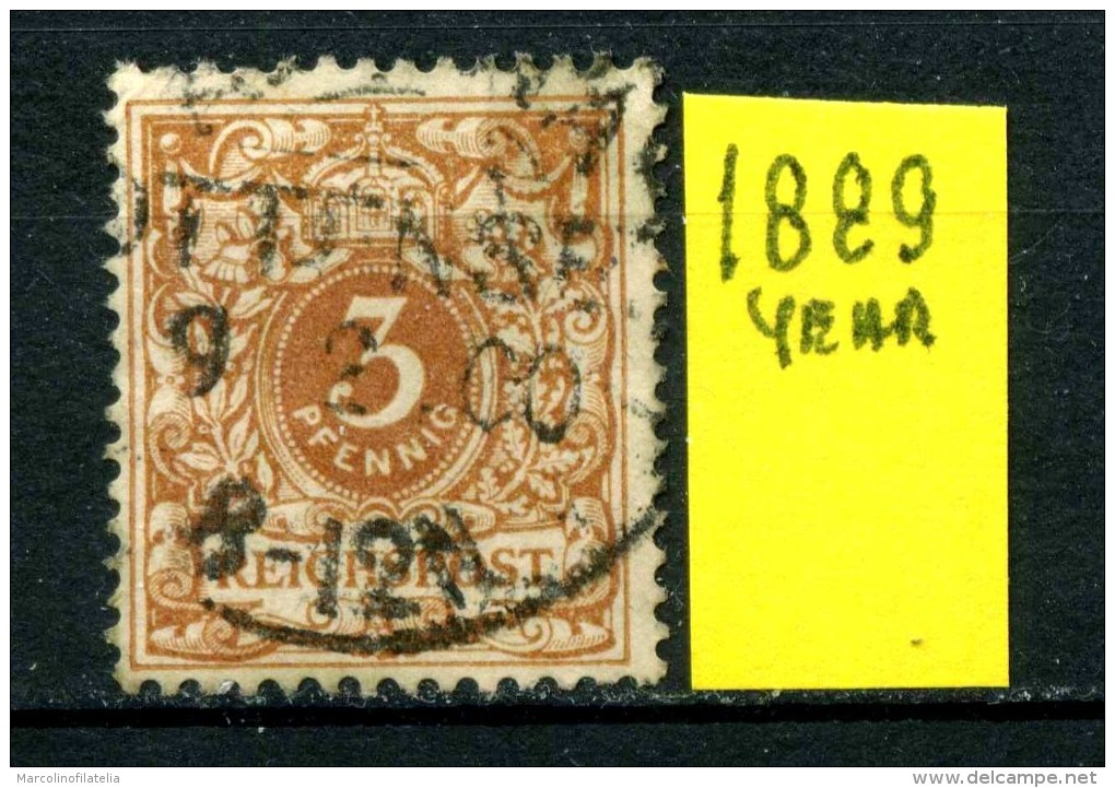 GERMANIA - DEUTSCHES REICH - Year 1889 - Usato - Used. - Usati