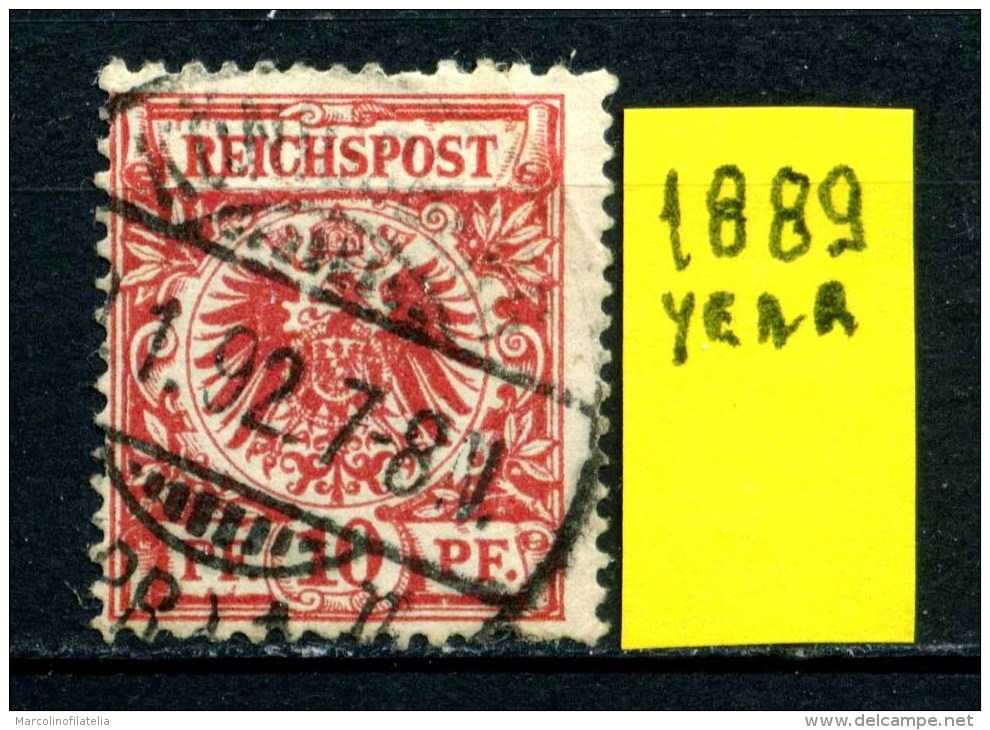 GERMANIA - DEUTSCHES REICH - Year 1889 - Usato - Used. - Gebraucht