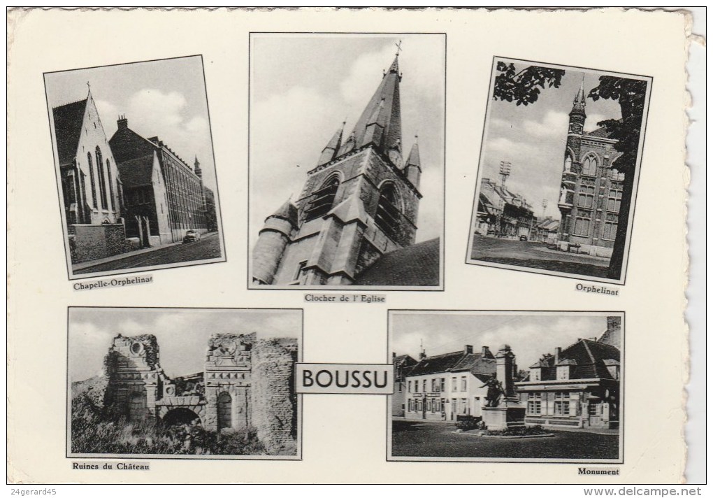 CPSM BOUSSU (Belgique-Hainaut) - 5 Vues - Boussu