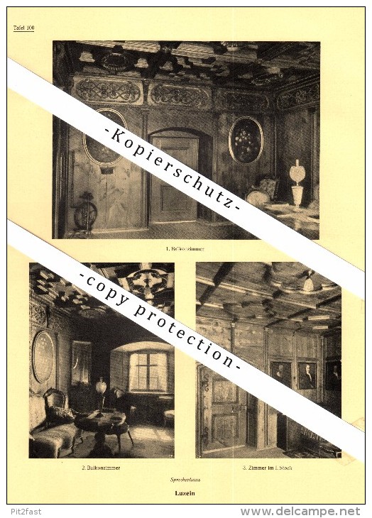 Photographien / Ansichten , 1925 , Luzein , Prospekt , Architektur , Fotos !!! - Luzein