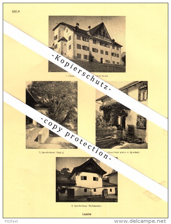 Photographien / Ansichten , 1925 , Luzein , Prospekt , Architektur , Fotos !!! - Luzein