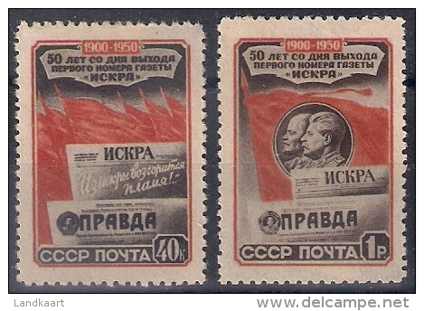 Russia 1950, Michel Nr 1535-36, MH OG - Ongebruikt