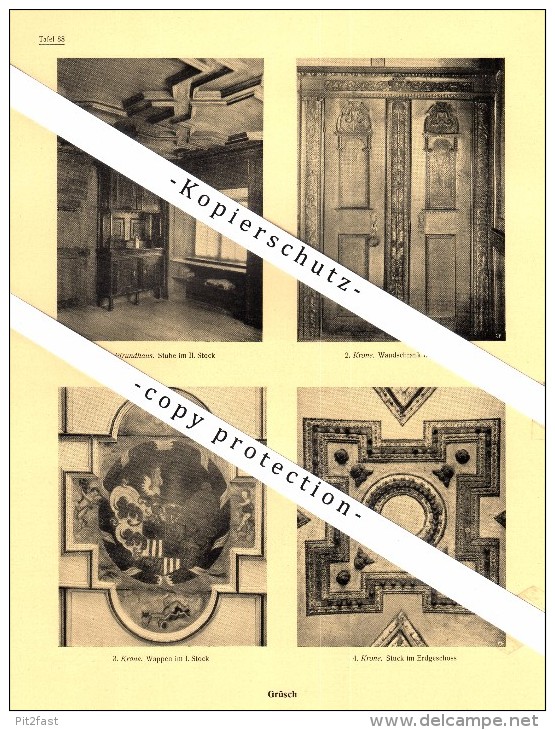 Photographien / Ansichten , 1925 , Grüsch , Schiers , Prospekt , Architektur , Fotos !!! - Grüsch