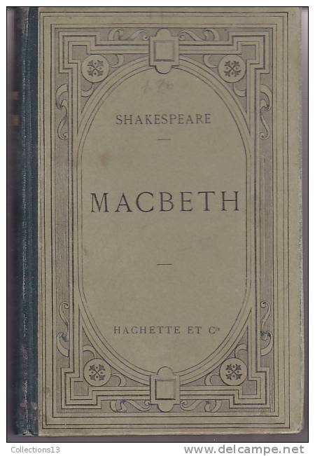 Shakespeare - Macbeth - Hachette Et Cie - 1901 - 1900-1949