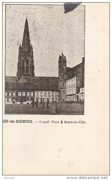 PK.  LOO -LEZ DIXMUDE - GRAND'PLACE & HOTEL DE VILLE - Lo-Reninge