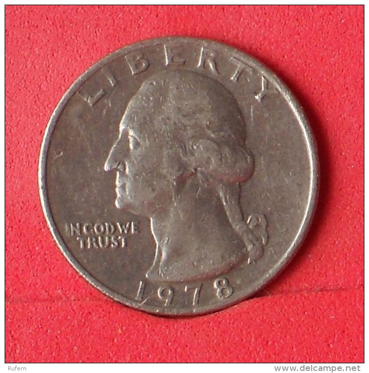 USA  1/4  DOLLAR  1978   KM# A164a  -    (Nº12857) - 1932-1998: Washington