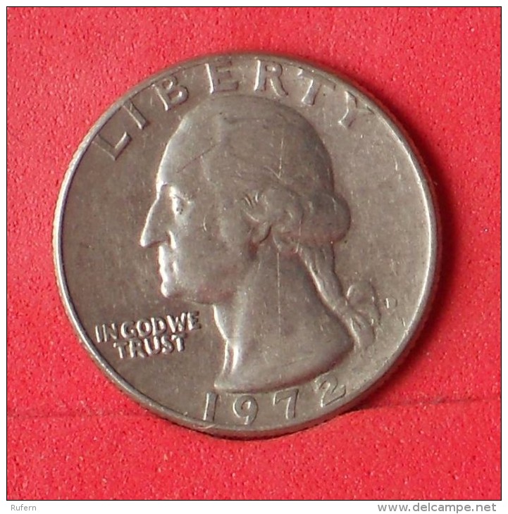 USA  1/4  DOLLAR  1972 D   KM# 164a  -    (Nº12859) - 1932-1998: Washington