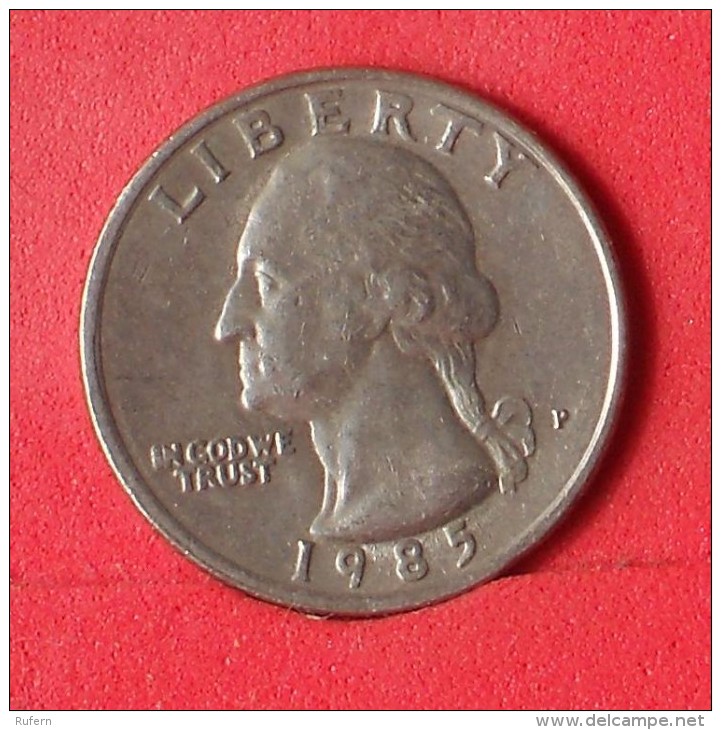 USA  1/4  DOLLAR  1985 P   KM# A164a  -    (Nº12869) - 1932-1998: Washington