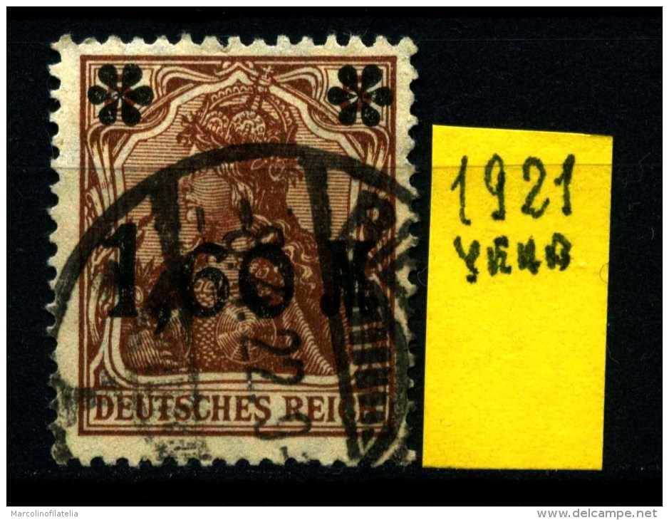 GERMANIA - DEUTSCHES REICH - Year 1921 - UsatI - Used. - Usati