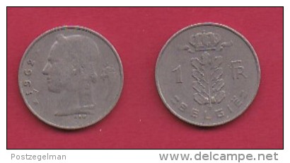 BELGIUM, 1963, 2 Circulated Coins Of 1 Franc, Dutch, Copper Nickel, KM 143.1,  C3109 - 1 Franc