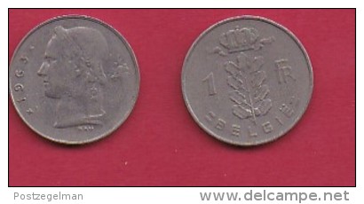 BELGIUM, 1963, 2 Circulated Coins Of 1 Franc, Dutch, Copper Nickel, KM 143.1,  C3109 - 1 Franc