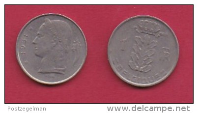 BELGIUM, 1951, 2 Circulated Coins Of 1 Franc, French, Copper Nickel, KM 142.1,  C3140 - 1 Franc