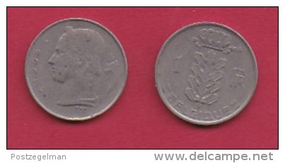 BELGIUM, 1955, 2 Circulated Coins Of 1 Franc, French, Copper Nickel, KM 142.1,  C3142 - 1 Franc