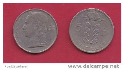 BELGIUM, 1949, 2 Circulated Coins Of 5 Francs, French, Copper Nickel, KM 134.1,  C3156 - 5 Francs