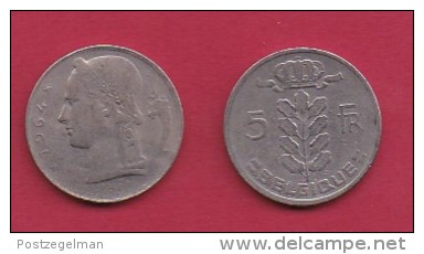 BELGIUM, 1964, 2 Circulated Coins Of 5 Francs, Dutch, Copper Nickel, KM 135.1,  C3130 - 5 Francs