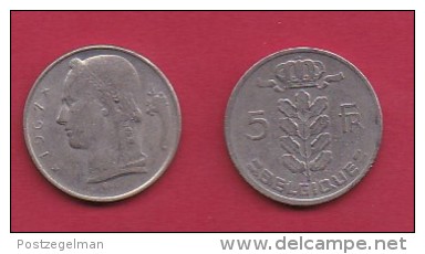 BELGIUM, 1967, 2 Circulated Coins Of 5 Francs, Dutch, Copper Nickel, KM 135.1,  C3133 - 5 Frank