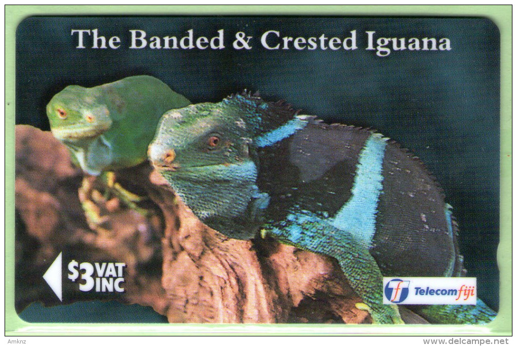 Fiji - 1996 Iguanas - $3 Banded & Crested - FIJ-097 - EFU - Fidji