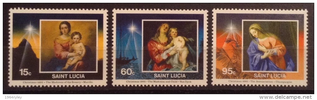 St. Lucia Christmas  MNH**  - 1993 - # - St.Lucie (1979-...)