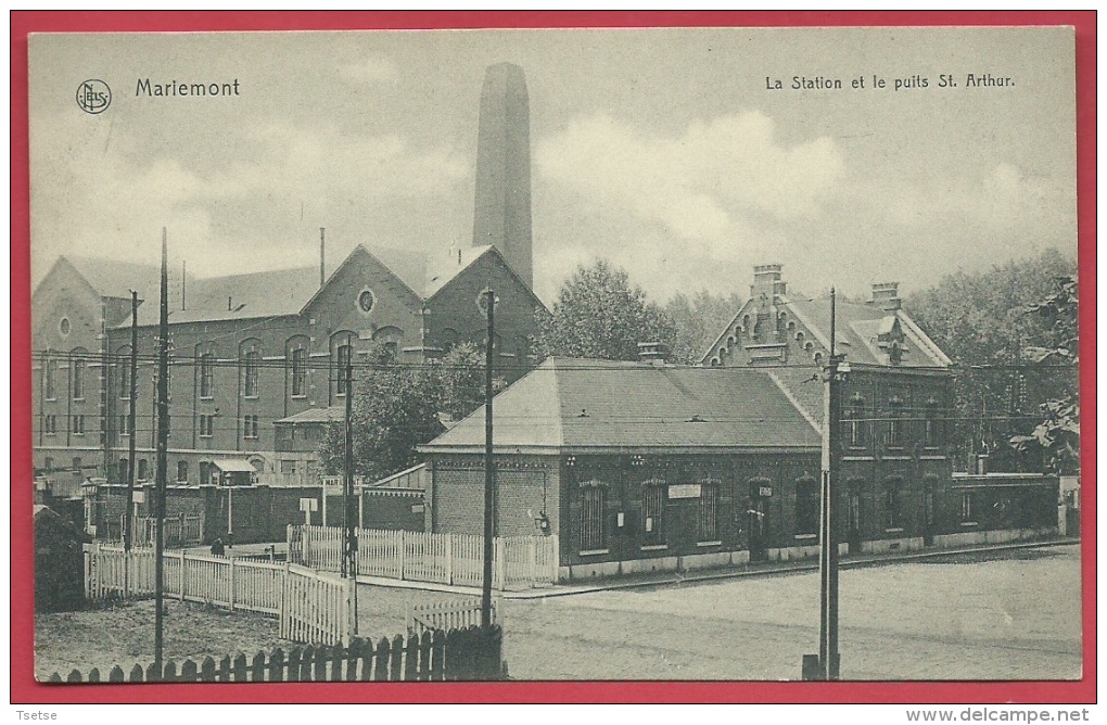 Mariemont - La Station Et Le Puits St Arthur - Charbonnage ( Voir Verso ) - Morlanwelz