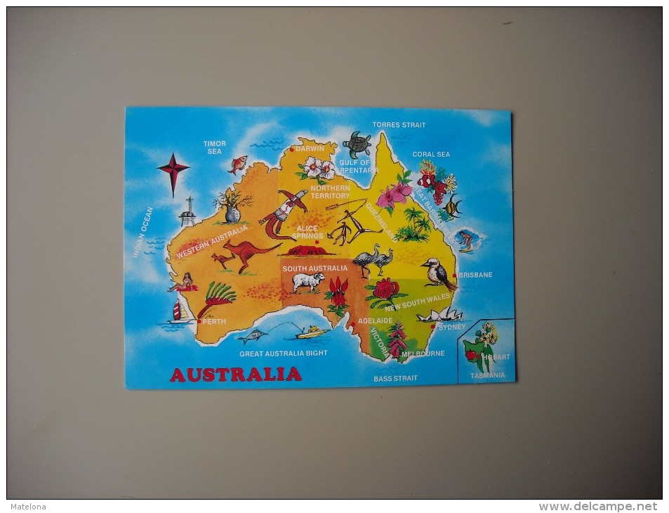 AUSTRALIE CARTE MAP - Other & Unclassified