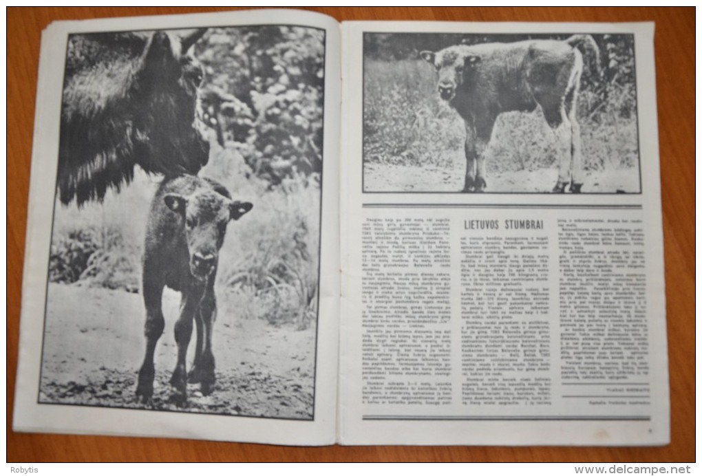 Litauen Lithuania Magazine Our Nature 1971 Nr.8 Mushrooms Animals - Zeitungen & Zeitschriften