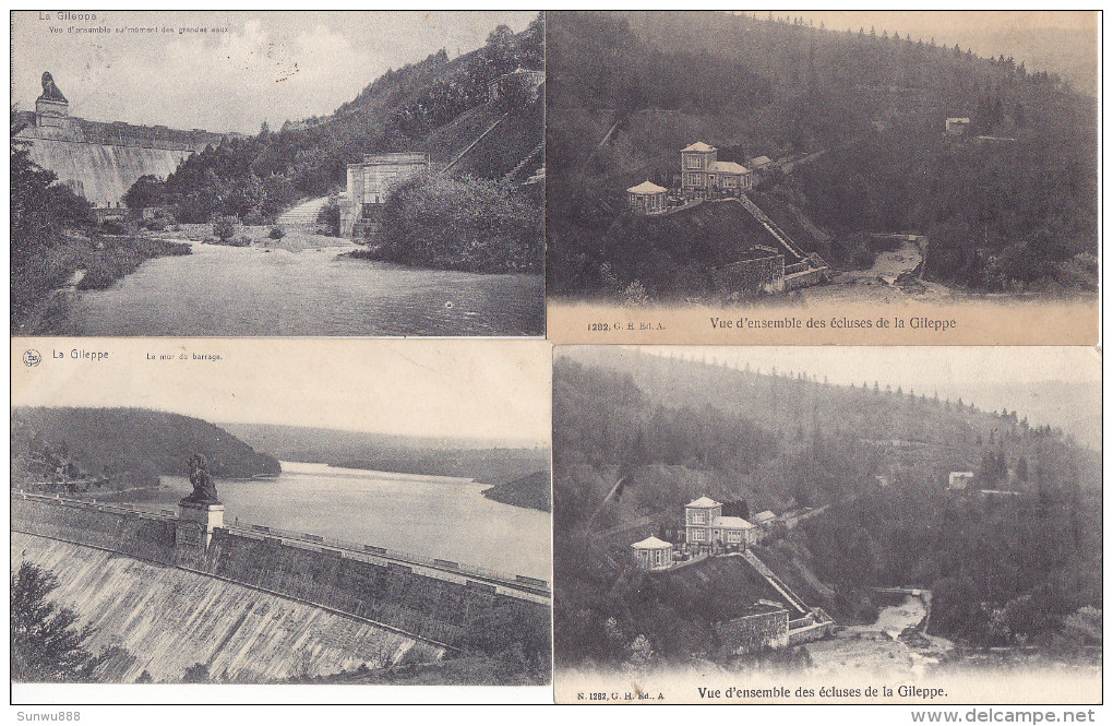 Barrage De La Gileppe - Lot De 20 Cartes (voir/zie Scans, Animation, Colorisée...) - Gileppe (Barrage)