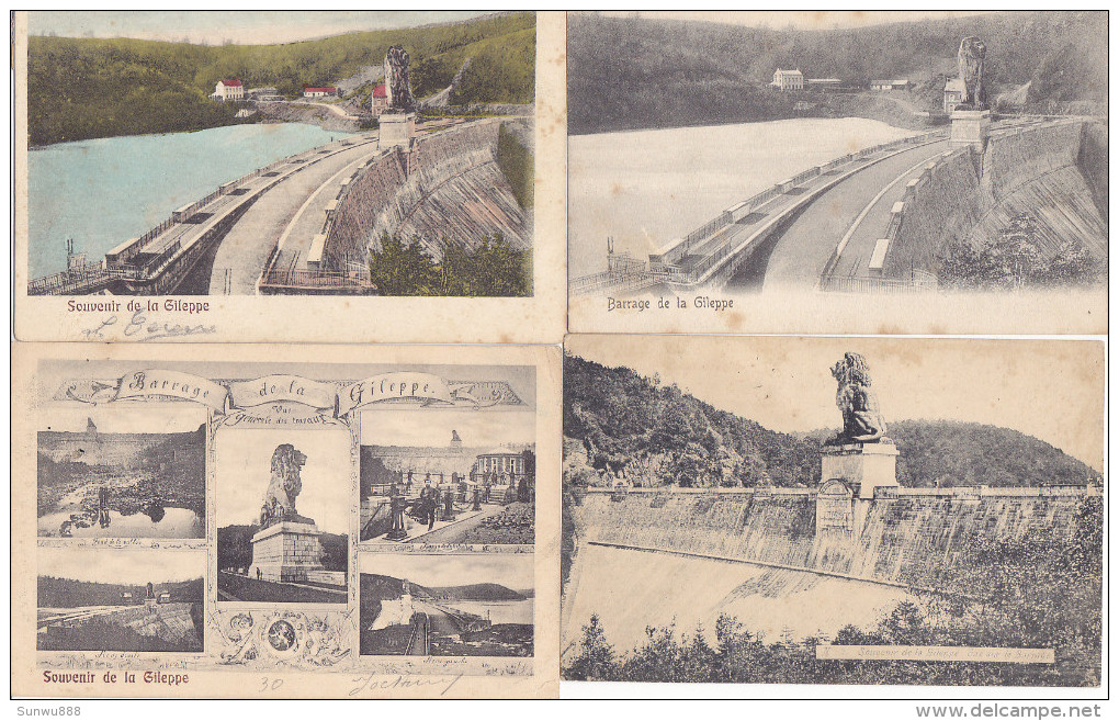 Barrage De La Gileppe - Lot De 20 Cartes (voir/zie Scans, Animation, Colorisée...) - Gileppe (Barrage)