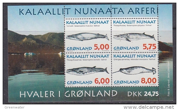 Greenland 1997 Whales M/s  ** Mnh (25968A) - Blocks & Sheetlets