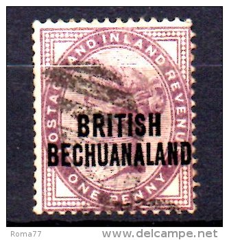 Y1072 - BECHUANALAND 1892 , Yvert N. 34 Usato - 1885-1895 Colonia Britannica