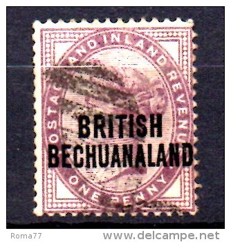 Y1072 - BECHUANALAND 1892 , Yvert N. 34 Usato - 1885-1895 Kolonie Van De Kroon