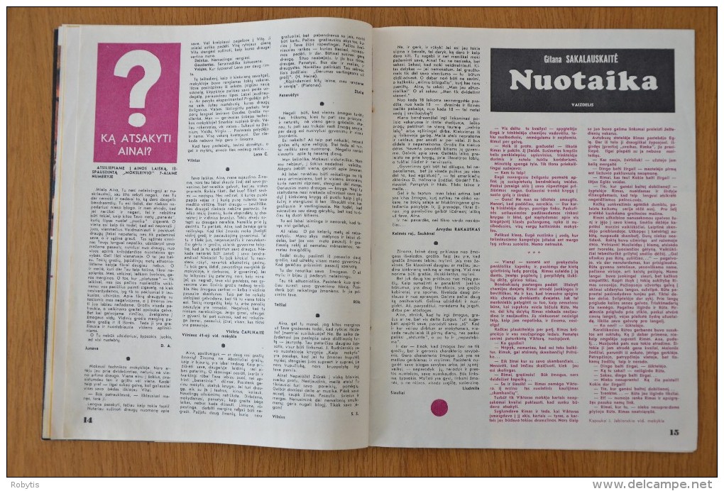 Litauen Lithuania Magazine Student 1984 nr.11