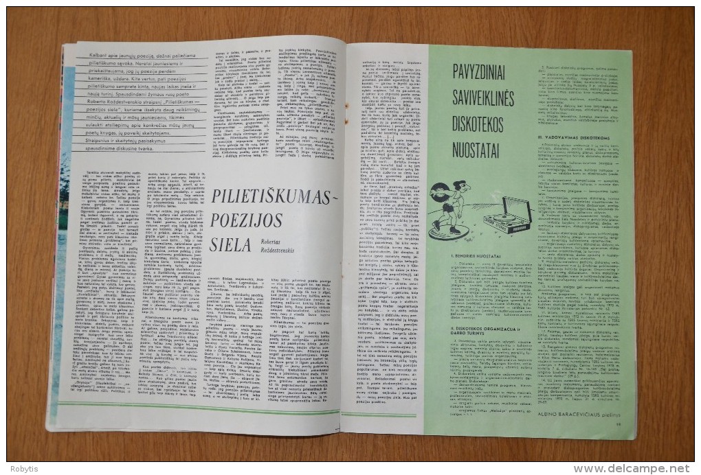 Litauen Lithuania Magazine "Jaunimo gretos" 1981 nr.10  chess