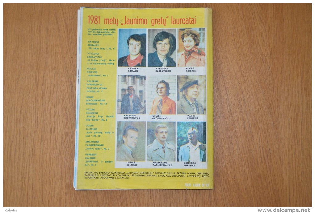 Litauen Lithuania Magazine "Jaunimo gretos" 1981 nr.12  chess  John Lennon