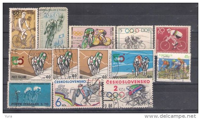 Lot 142 Sports Cycling 13 Different MNH,used - Ciclismo