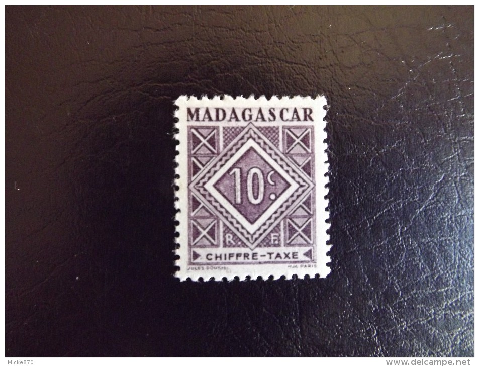 Madagascar Taxe N°31 Neuf** - Portomarken