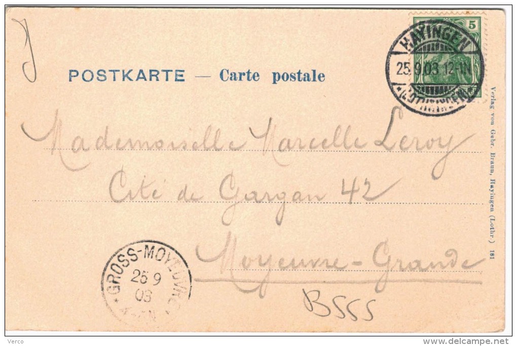 Carte Postale Ancienne De HAYANGE-Place Du Marché - Hayange