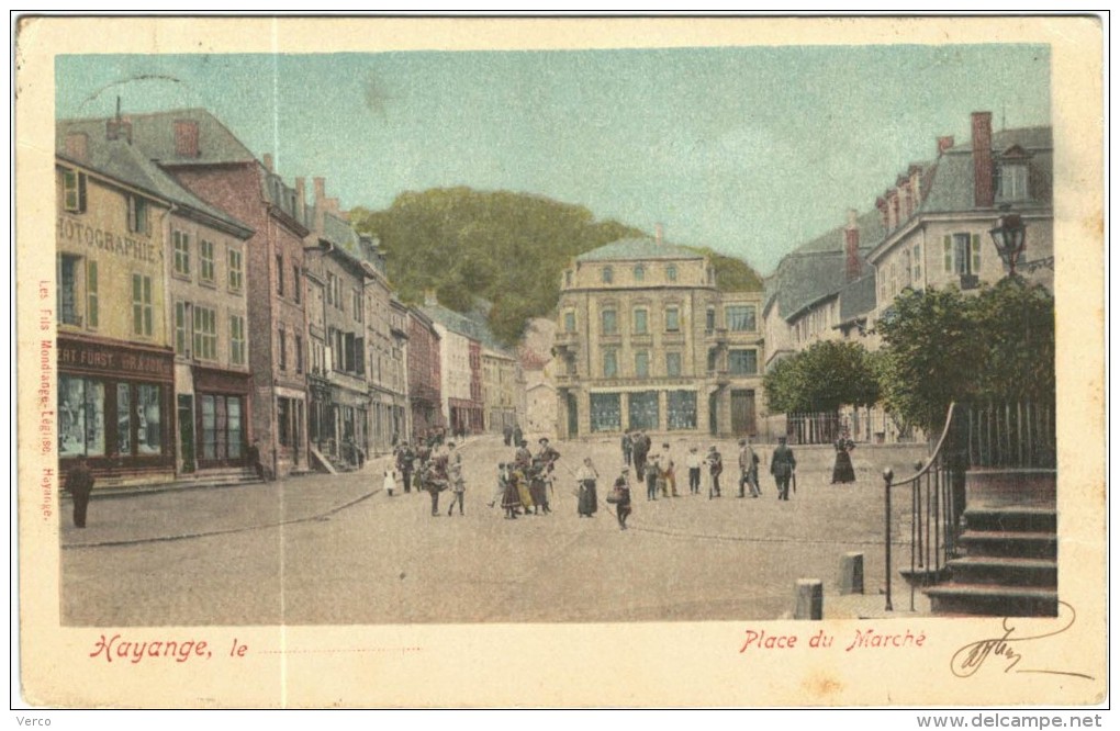 Carte Postale Ancienne De HAYANGE-Place Du  Marché - Hayange