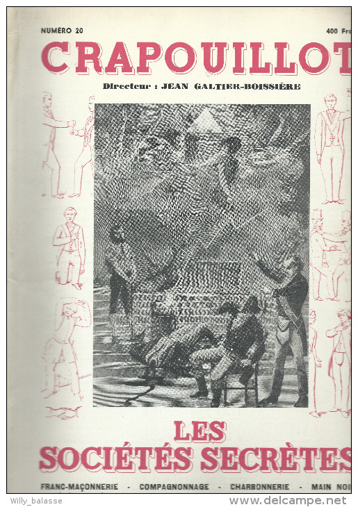 Franc-Maçonnerie : Crapouillot 1952/53 "Les Sociétés Secrètes" - Esoterik