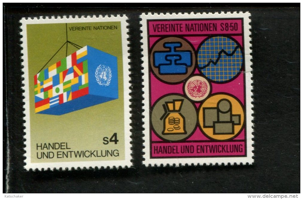 342251430 UNO WENEN -  POSTFRIS MINT NEVER HINGED POSTFRISCH EINWANDFREI YVERT 34 35 - Other & Unclassified