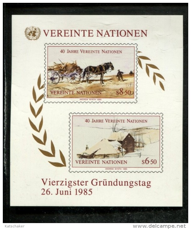 342252703 UNO WENEN -  POSTFRIS MINT NEVER HINGED POSTFRISCH EINWANDFREI YVERT Bf 2 - Andere & Zonder Classificatie