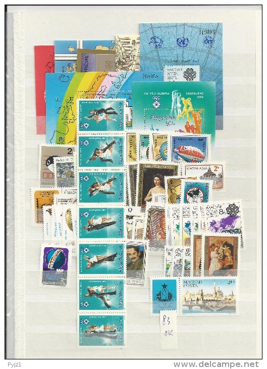 1983 MNH Hongarije Year Collection, Postfris** - Volledig Jaar