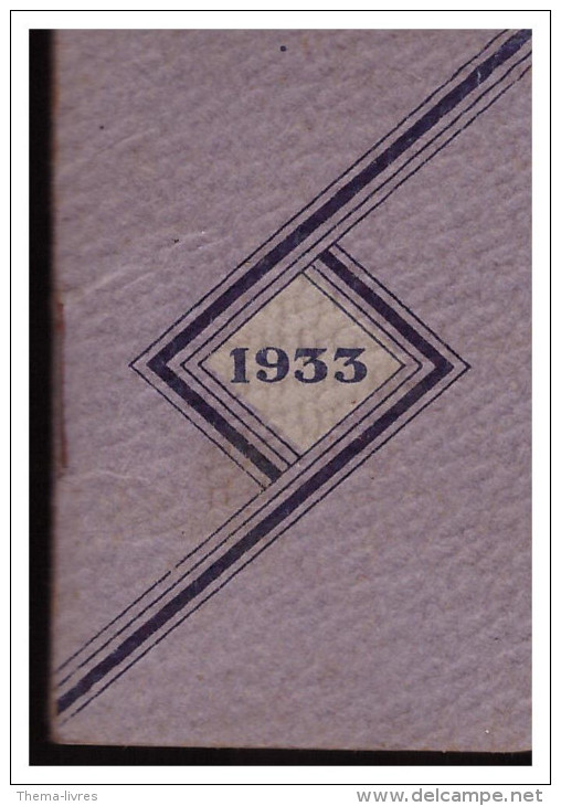 Calendrier 1933 Sirop Deschiens (PPP1573) - Small : 1921-40