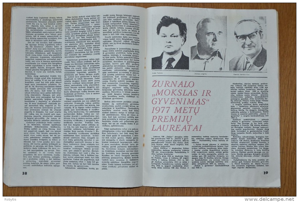 Litauen Lithuania Magazine Science and Life 1977 nr.10
