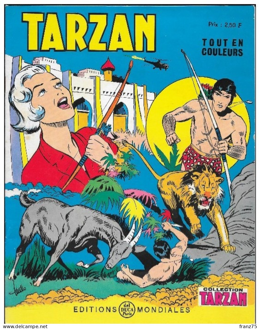 Collection TARZAN N°63-Editions Mondiales-1973-BE. - Tarzan