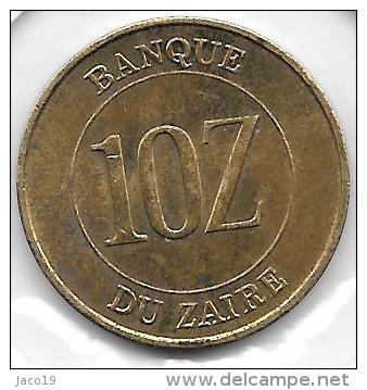 10 Zaires 1988 - Congo (République 1960)