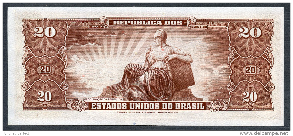 Brésil P178 20 Cruzeiros 1962   C088  UNC  Série 2236 N° 007352 - Brazil