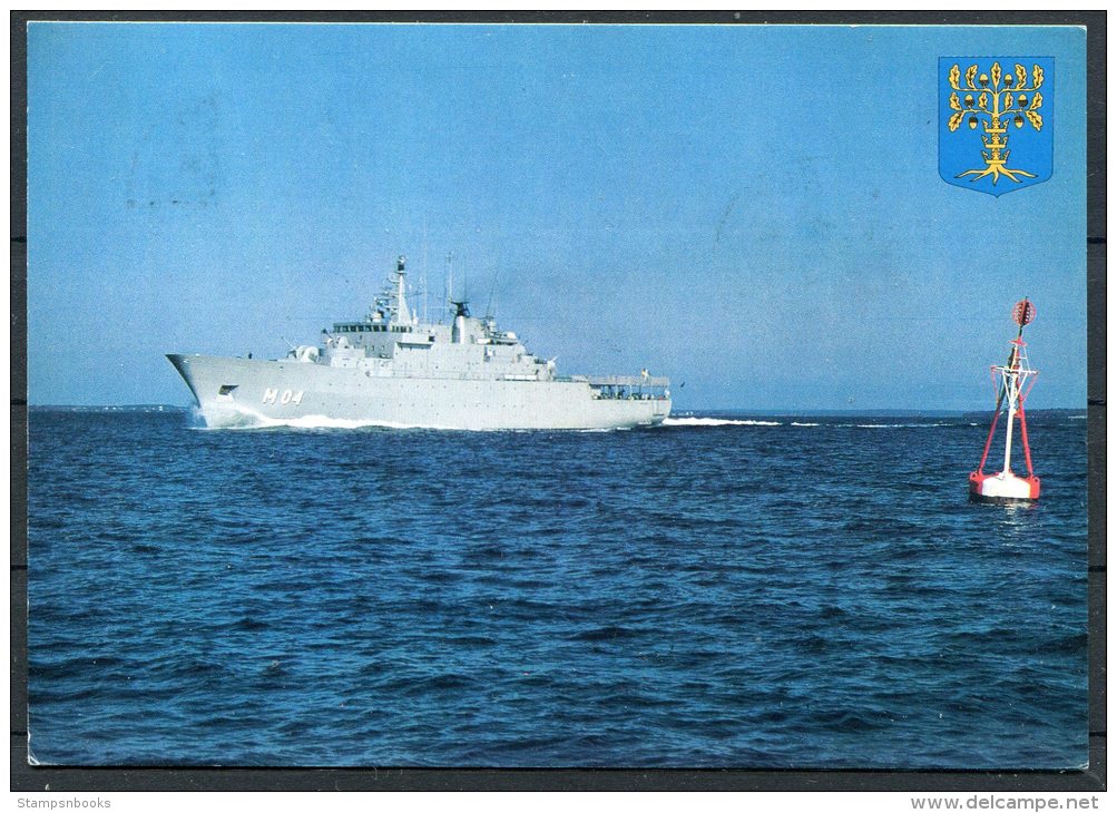 1986 Sweden HMS Carlskrona Ship Postcard Orlogspost Colombo Ceylon - Briefe U. Dokumente