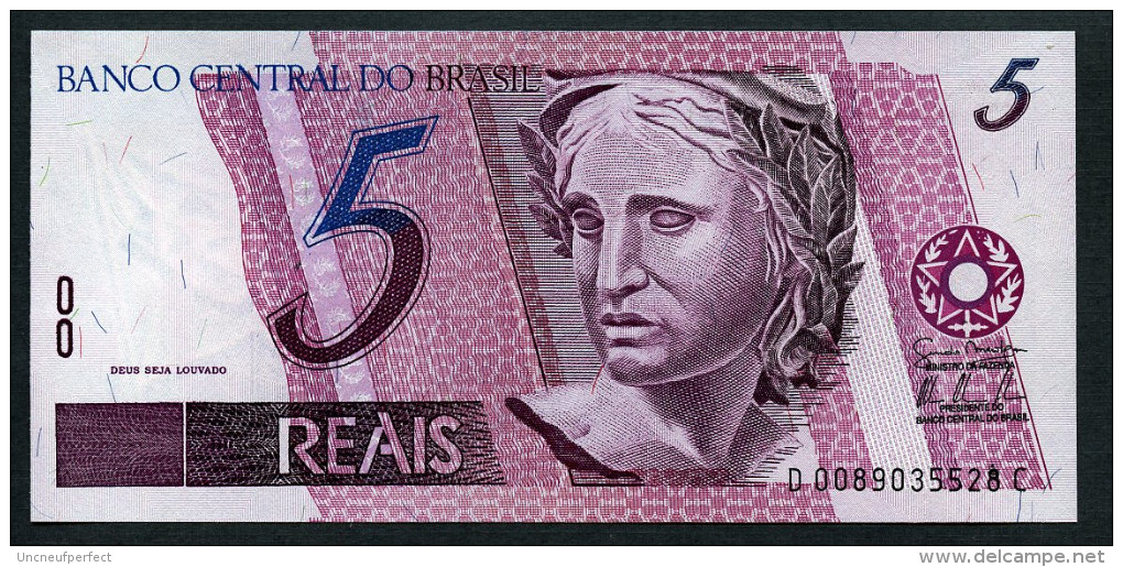 Brésil P 244Ak  5 Reais  2009 * UNC * N° D0089035528C . - Brazil