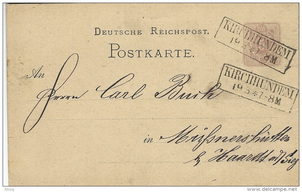 Stationery - Postkarte. Postmark  Kirchhundem.  S-435 - Autres & Non Classés